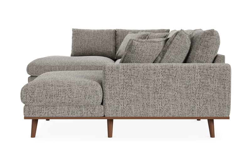 Copenhagen Premium 5-sits Vänstervänd U-formad Djup Soffa med Divan och Schäslong i Chenille - Grå - Möbler - Vardagsrum - Soffor - U-soffor
