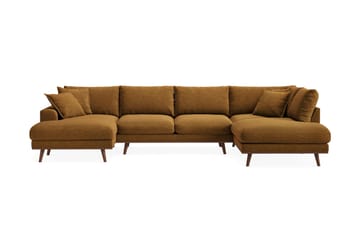 Copenhagen Premium 5-sits Vänstervänd U-formad Djup Soffa med Divan och Schäslong i Tyg
