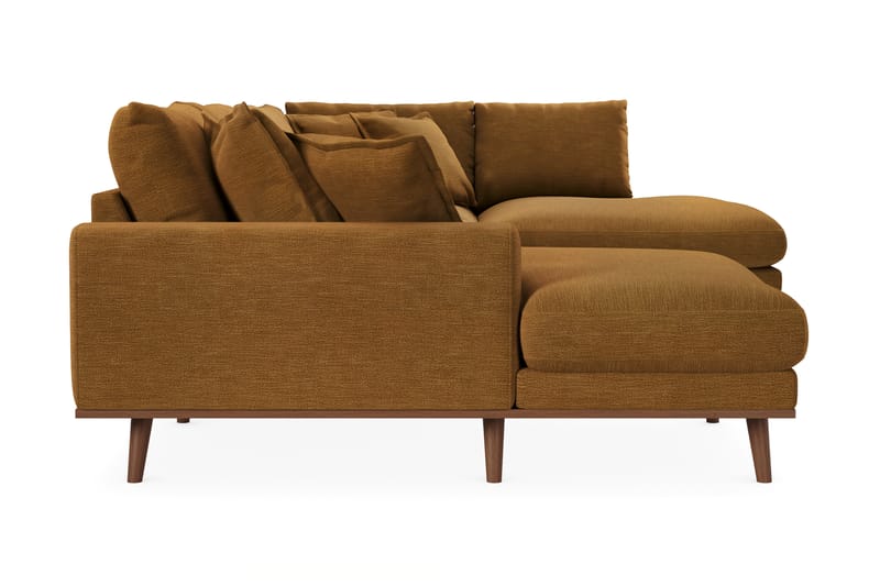 Copenhagen Premium 5-sits Vänstervänd U-formad Djup Soffa med Divan och Schäslong i Tyg - Senapsgul - Möbler - Vardagsrum - Soffor - U-soffor