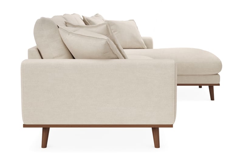 Copenhagen Premium 4-sits Högervänd L-formad Djup Divansoffa i Tyg - Beige - Möbler - Vardagsrum - Soffor - Divansoffa & schäslong