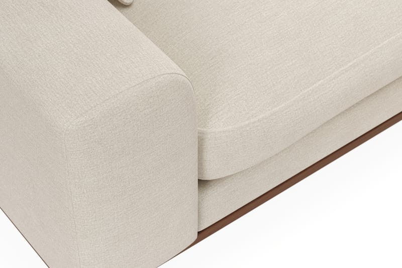 Copenhagen Premium 4-sits Högervänd L-formad Djup Schäslongsoffa i Tyg - Beige - Möbler - Vardagsrum - Soffor - Divansoffa & schäslong