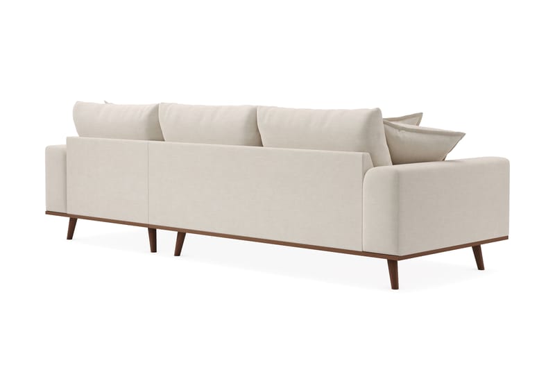 Copenhagen Premium 4-sits Högervänd L-formad Djup Divansoffa i Tyg - Ljusbeige - Möbler - Vardagsrum - Soffor - Divansoffa & schäslong