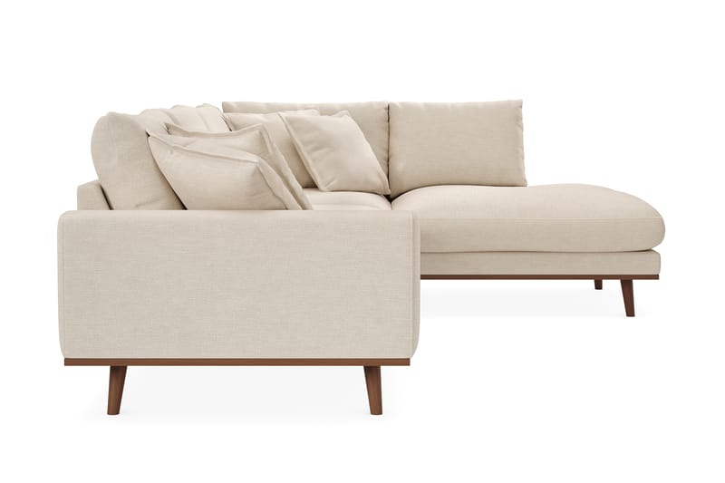 Copenhagen Premium 4-sits Högervänd L-formad Djup Schäslongsoffa i Tyg - Beige - Möbler - Vardagsrum - Soffor - Divansoffa & schäslong
