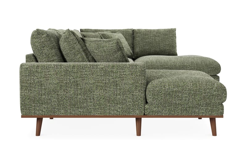 Copenhagen Premium 5-sits Högervänd U-formad Djup Soffa med Divan och Schäslong i Chenille - Grön - Möbler - Vardagsrum - Soffor - U-soffor