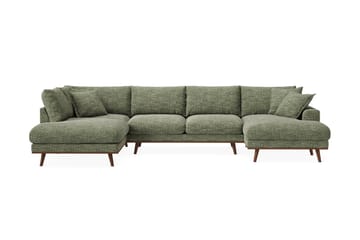 Copenhagen Premium 5-sits Vänstervänd U-formad Djup Soffa med Divan och Schäslong i Chenille
