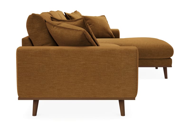 Copenhagen Premium 4-sits Högervänd L-formad Djup Divansoffa i Tyg - Senapsgul - Möbler - Vardagsrum - Soffor - Divansoffa & schäslong