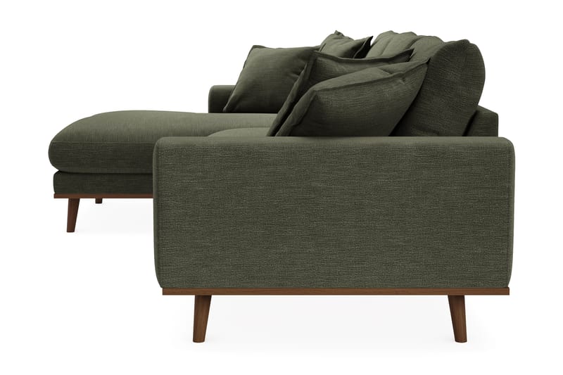 Copenhagen Premium 4-sits Vänstervänd L-formad Djup Divansoffa i Tyg - Grön - Möbler - Vardagsrum - Soffor - Divansoffa & schäslong