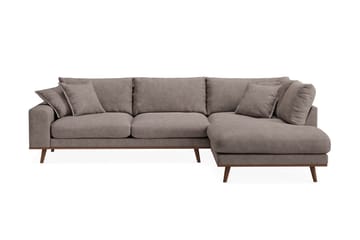 Copenhagen Premium 4-sits Högervänd L-formad Djup Schäslongsoffa i Tyg