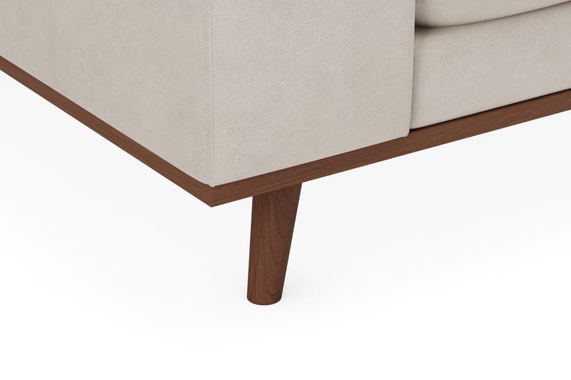 Copenhagen Premium 5-sits Högervänd U-formad Djup Soffa med Divan och Schäslong i Tyg - Beige - Möbler - Vardagsrum - Soffor - U-soffor