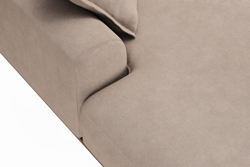 Copenhagen Premium 5-sits Högervänd U-formad Djup Soffa med Divan och Schäslong i Tyg - Ljusbrun - Möbler - Vardagsrum - Soffor - U-soffor