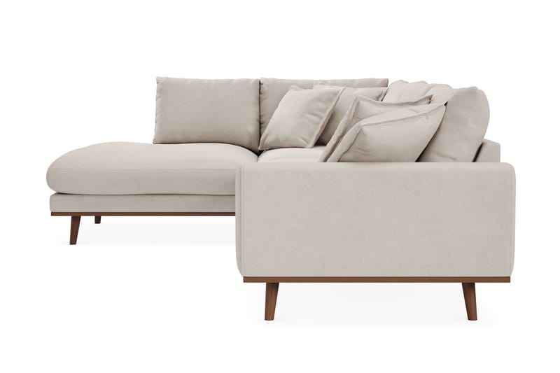 Copenhagen Premium 4-sits Vänstervänd L-formad Djup Schäslongsoffa i Tyg - Beige - Möbler - Vardagsrum - Soffor - Divansoffa & schäslong