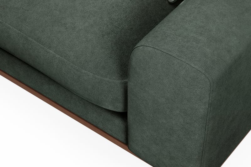 Copenhagen Premium 4-sits Vänstervänd L-formad Djup Divansoffa i Tyg - Grön - Möbler - Vardagsrum - Soffor - Divansoffa & schäslong