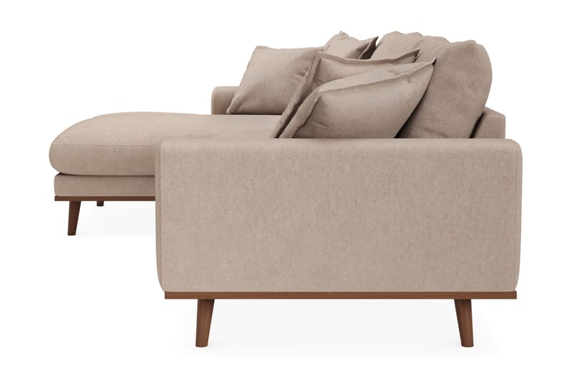 Copenhagen Premium 4-sits Vänstervänd L-formad Djup Divansoffa i Tyg - Ljusbrun - Möbler - Vardagsrum - Soffor - Divansoffa & schäslong