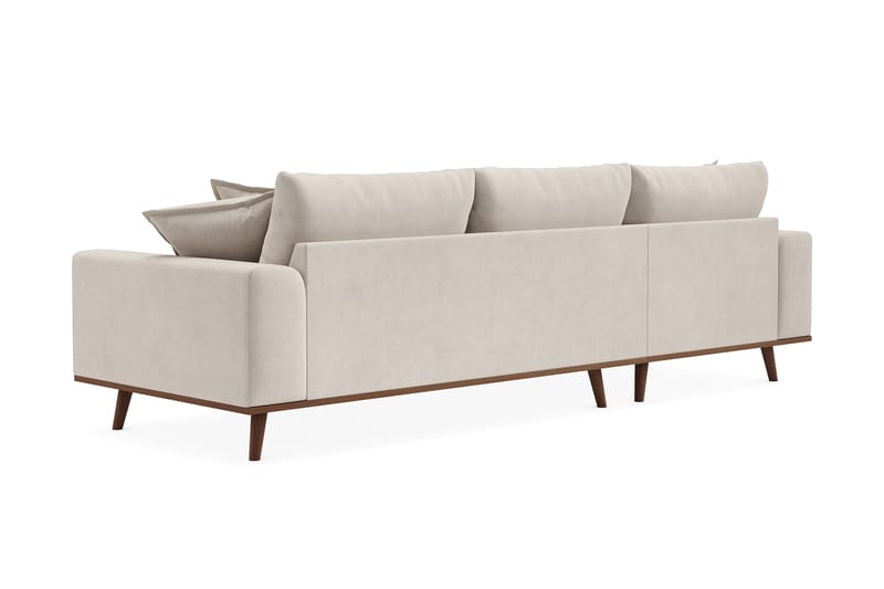 Copenhagen Premium 4-sits Vänstervänd L-formad Djup Divansoffa i Tyg - Beige - Möbler - Vardagsrum - Soffor - Divansoffa & schäslong
