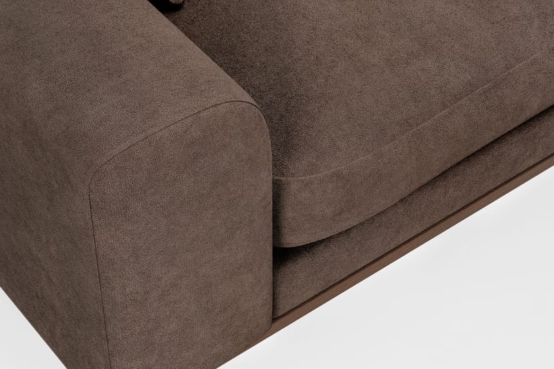 Copenhagen Premium 4-sits Högervänd L-formad Djup Schäslongsoffa i Tyg - Mörkbrun - Möbler - Vardagsrum - Soffor - Divansoffa & schäslong