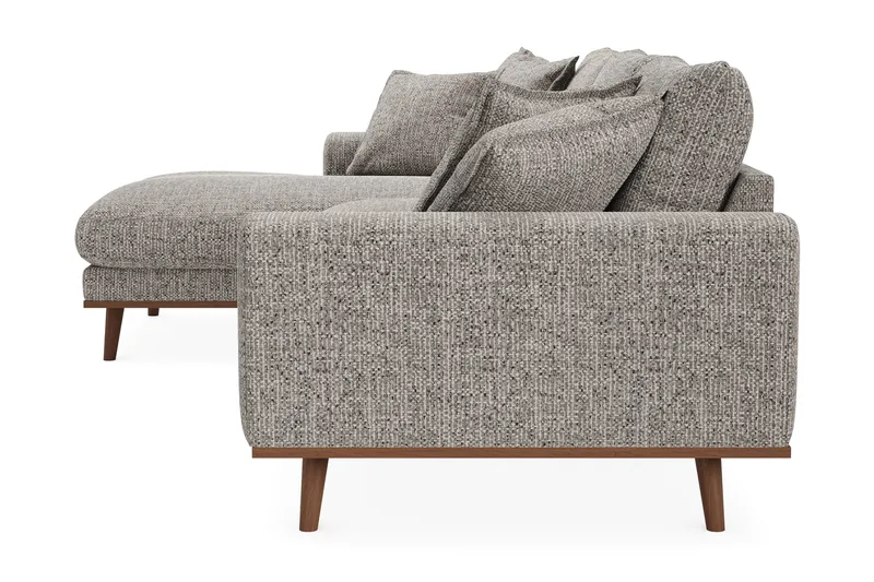 Copenhagen Premium 4-sits Vänstervänd L-formad Djup Divansoffa i Chenille - Grå - Möbler - Vardagsrum - Soffor - Divansoffa & schäslong