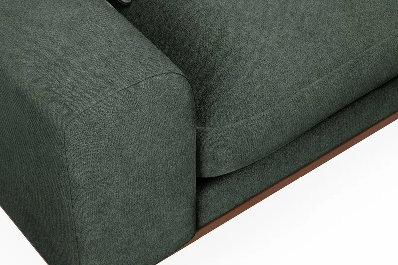 Copenhagen Premium 4-sits Högervänd L-formad Djup Schäslongsoffa i Tyg - Grön - Möbler - Vardagsrum - Soffor - Divansoffa & schäslong