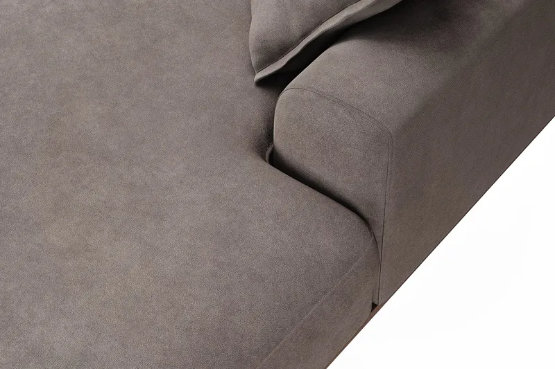 Copenhagen Premium 5-sits Vänstervänd U-formad Djup Soffa med Divan och Schäslong i Tyg - Brun - Möbler - Vardagsrum - Soffor - U-soffor