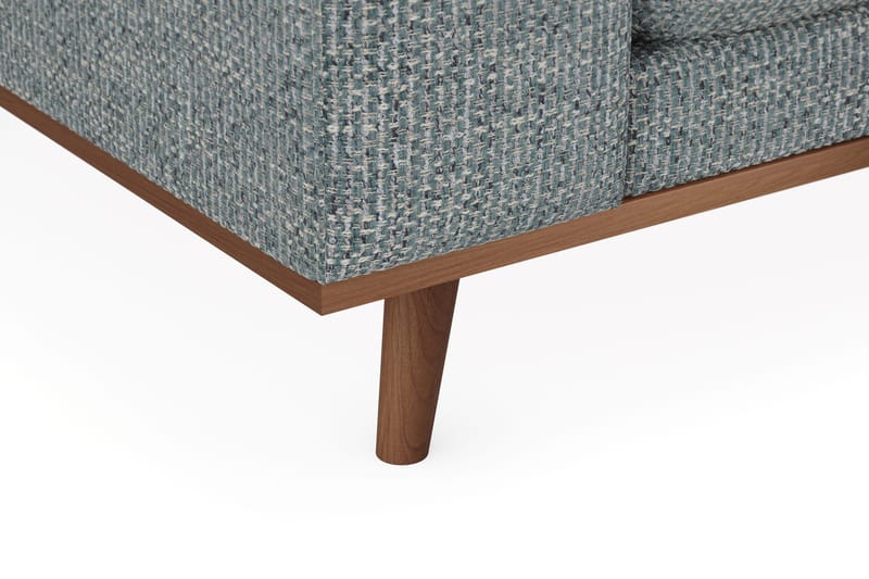 Copenhagen Premium Djup 4-sits Soffa i Chenille - Grå/Blå - Möbler - Vardagsrum - Soffor - 4-sits soffor