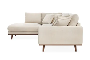Copenhagen Premium 4-sits Vänstervänd L-formad Djup Schäslongsoffa i Chenille - Ljusbeige - Möbler - Vardagsrum - Soffor - Divansoffa & schäslong