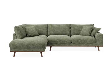 Copenhagen Premium 4-sits Vänstervänd L-formad Djup Schäslongsoffa i Chenille