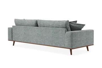 Copenhagen Premium Djup 4-sits Soffa i Chenille - Grå/Blå - Möbler - Vardagsrum - Soffor - 4-sits soffor