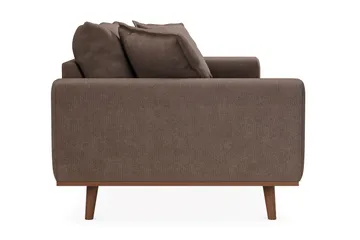 Copenhagen Premium Djup 3-sits Soffa i Chenille - Mörkbrun - Möbler - Vardagsrum - Soffor - 3-sits soffor