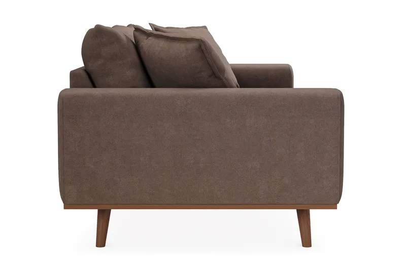 Copenhagen Premium Djup 3-sits Soffa i Chenille - Mörkbrun - Möbler - Vardagsrum - Soffor - 3-sits soffor