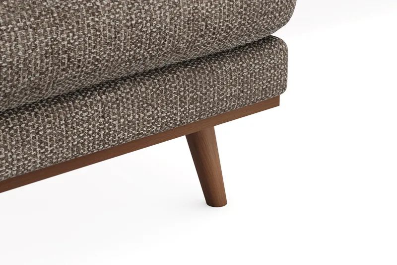 Copenhagen Premium 5-sits Högervänd U-formad Djup Soffa med Divan och Schäslong i Chenille - Brun - Möbler - Vardagsrum - Soffor - U-soffor