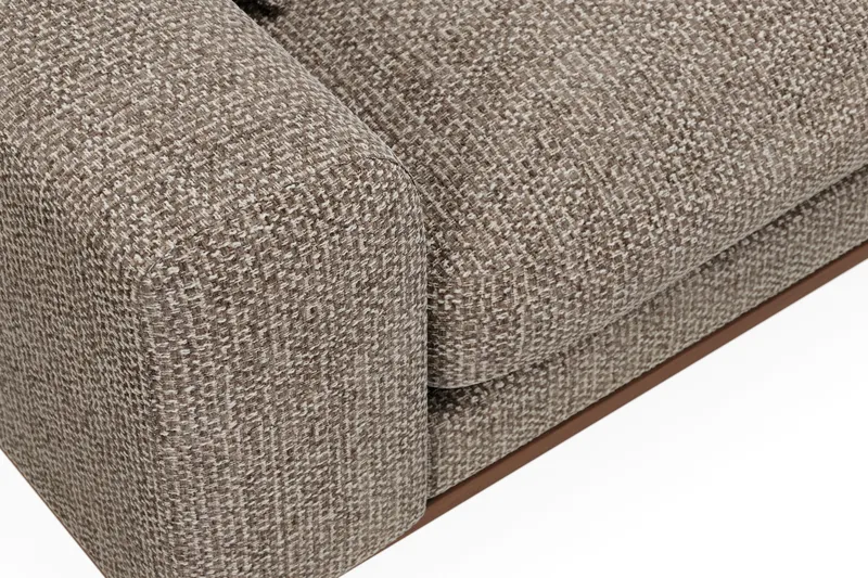 Copenhagen Premium 4-sits Högervänd L-formad Djup Schäslongsoffa i Chenille - Brun - Möbler - Vardagsrum - Soffor - Divansoffa & schäslong