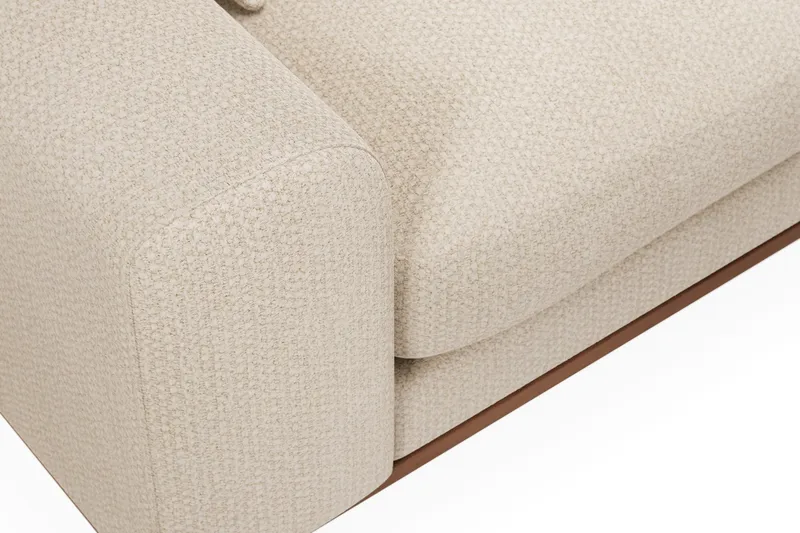 Copenhagen Premium 4-sits Högervänd L-formad Djup Schäslongsoffa i Chenille - Ljusbeige - Möbler - Vardagsrum - Soffor - Divansoffa & schäslong