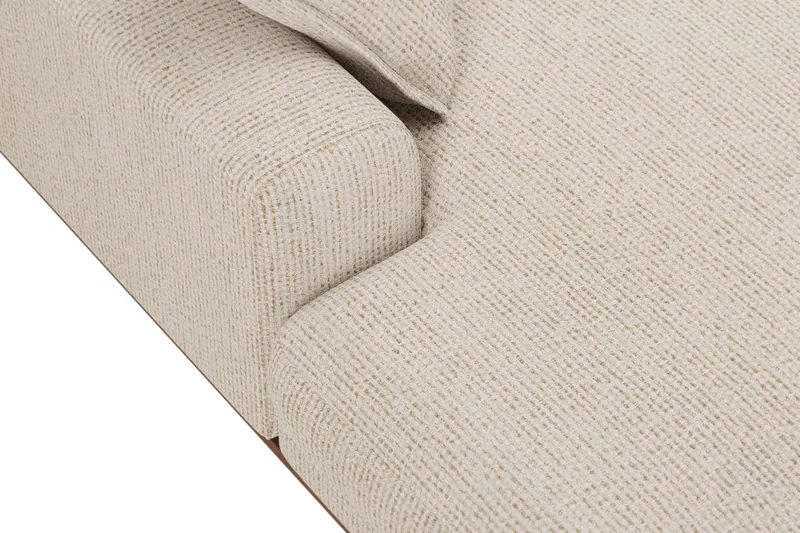 Copenhagen Premium 5-sits Högervänd U-formad Djup Soffa med Divan och Schäslong i Chenille - Beige - Möbler - Vardagsrum - Soffor - U-soffor