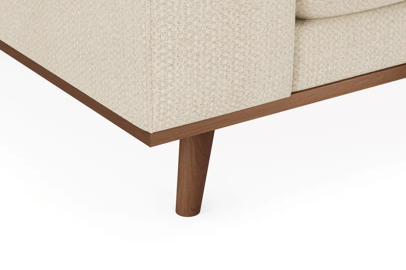 Copenhagen Premium 4-sits Högervänd L-formad Djup Schäslongsoffa i Chenille - Ljusbeige - Möbler - Vardagsrum - Soffor - Divansoffa & schäslong