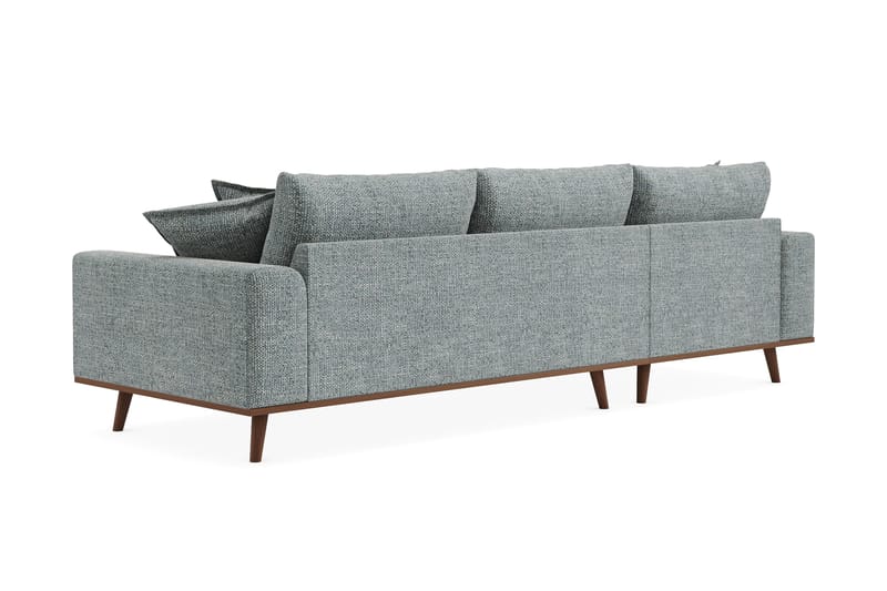 Copenhagen Premium 4-sits Vänstervänd L-formad Djup Divansoffa i Chenille - Grå/Blå - Möbler - Vardagsrum - Soffor - Divansoffa & schäslong