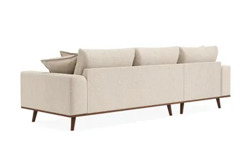 Copenhagen Premium 4-sits Vänstervänd L-formad Djup Divansoffa i Chenille - Beige - Möbler - Vardagsrum - Soffor - Divansoffa & schäslong