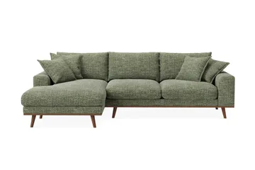 Copenhagen Premium 4-sits Vänstervänd L-formad Djup Divansoffa i Chenille