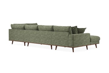 Copenhagen Premium 5-sits Högervänd U-formad Djup Soffa med Divan och Schäslong i Chenille - Grön - Möbler - Vardagsrum - Soffor - U-soffor