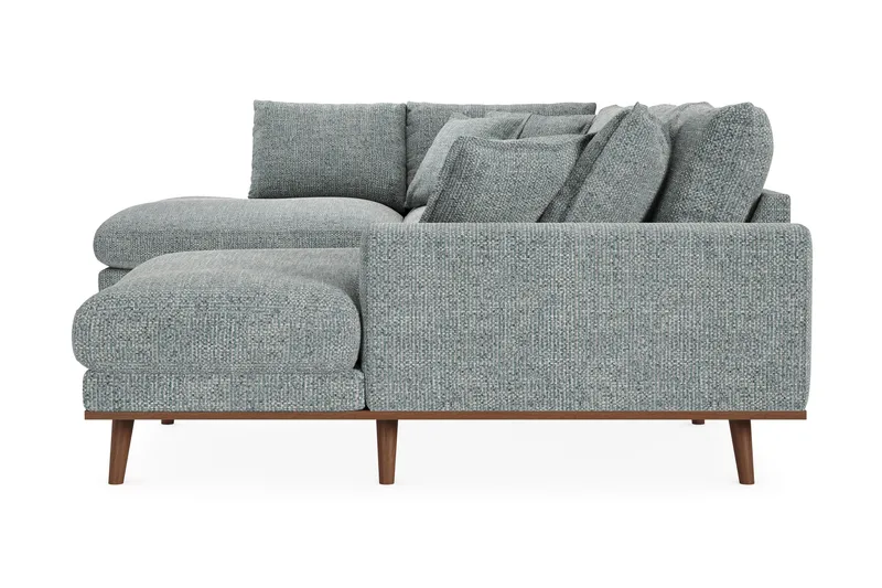 Copenhagen Premium 5-sits Vänstervänd U-formad Djup Soffa med Divan och Schäslong i Chenille - Grå/Blå - Möbler - Vardagsrum - Soffor - U-soffor