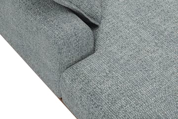 Copenhagen Premium 5-sits Högervänd U-formad Djup Soffa med Divan och Schäslong i Chenille - Grå/Blå - Möbler - Vardagsrum - Soffor - U-soffor