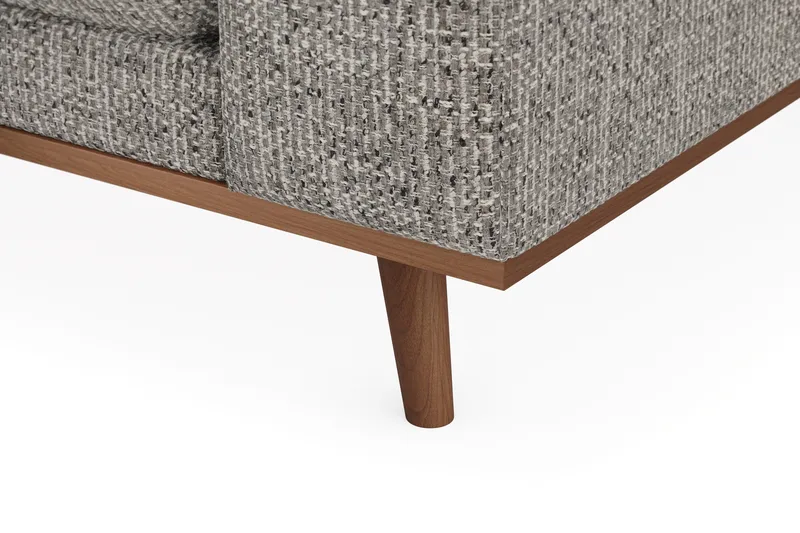 Copenhagen Premium 4-sits Vänstervänd L-formad Djup Schäslongsoffa i Chenille - Grå - Möbler - Vardagsrum - Soffor - Divansoffa & schäslong
