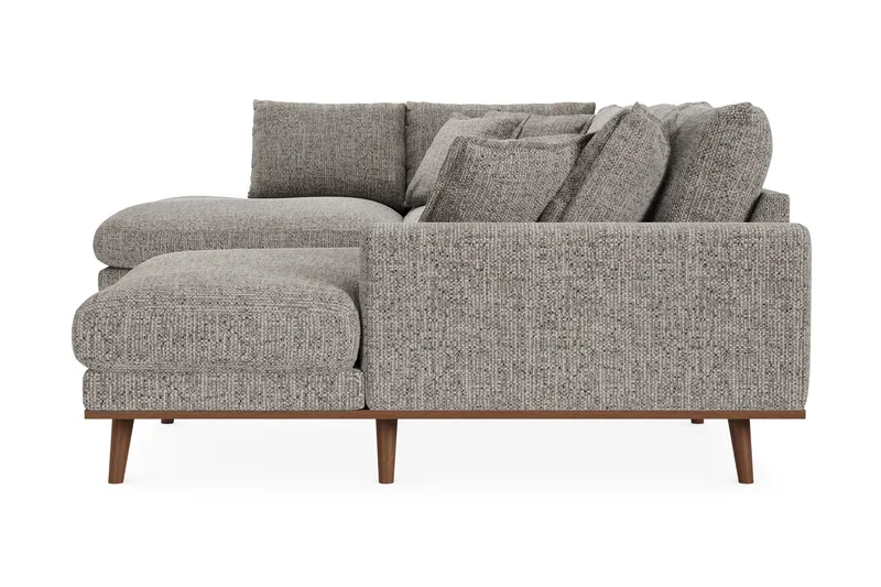 Copenhagen Premium 5-sits Vänstervänd U-formad Djup Soffa med Divan och Schäslong i Chenille - Grå - Möbler - Vardagsrum - Soffor - U-soffor