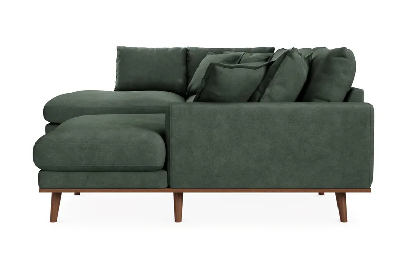 Copenhagen Premium 5-sits Vänstervänd U-formad Djup Soffa med Divan och Schäslong i Tyg - Grön - Möbler - Vardagsrum - Soffor - U-soffor