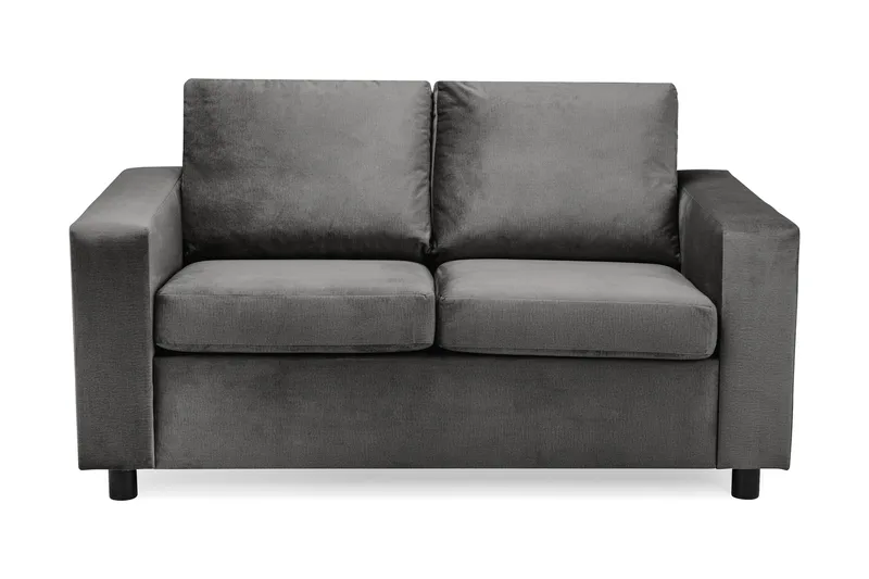 Crazy 2-sits Sammetssoffa - Mörkgrå - Möbler - Vardagsrum - Soffor - 2-sits soffor