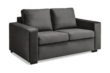 Crazy 2-sits Sammetssoffa - Mörkgrå - Möbler - Vardagsrum - Soffor - 2-sits soffor