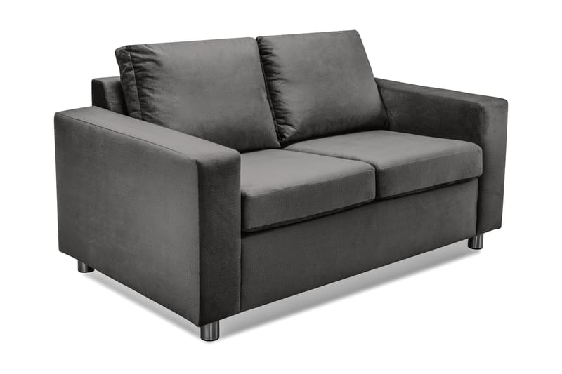 Crazy 2-sits Sammetssoffa - Mörkgrå - Möbler - Vardagsrum - Soffor - 2-sits soffor