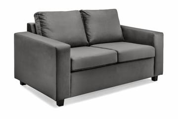 Crazy 2-sits Sammetssoffa - Mörkgrå - Möbler - Vardagsrum - Soffor - 2-sits soffor