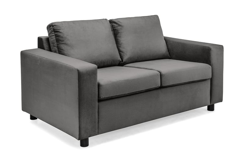 Crazy 2-sits Sammetssoffa - Mörkgrå - Möbler - Vardagsrum - Soffor - 2-sits soffor