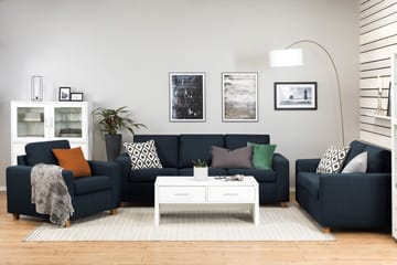 Crazy 3-sits Tygsoffa - Mörkblå - Möbler - Vardagsrum - Soffor - 3-sits soffor
