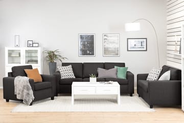 Crazy 3-sits Tygsoffa - Mörkgrå - Möbler - Vardagsrum - Soffor - 3-sits soffor
