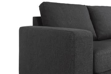 Crazy 3-sits Vändbar L-formad Divansoffa i Tyg - Antracit - Möbler - Vardagsrum - Soffor - Divansoffa & schäslong